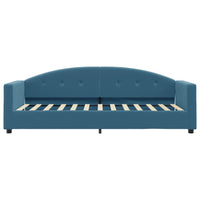 Divano Letto con Materasso Blu 80x200 cm in Velluto 3197269