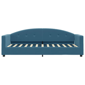 Divano Letto con Materasso Blu 80x200 cm in Velluto 3197269