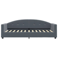 Divano Letto con Materasso Grigio Scuro 80x200 cm in Velluto 3197271