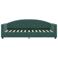 Divano Letto con Materasso Verde Scuro 80x200 cm in Velluto 3197272