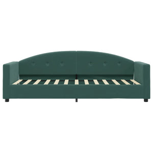 Divano Letto con Materasso Verde Scuro 80x200 cm in Velluto 3197272