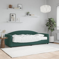 Divano Letto con Materasso Verde Scuro 80x200 cm in Vellutocod mxl 71806