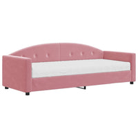 Divano Letto con Materasso Rosa 80x200 cm in Velluto 3197273