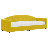 Divano Letto con Materasso Giallo 80x200 cm in Velluto 3197275