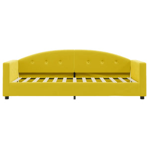 Divano Letto con Materasso Giallo 80x200 cm in Velluto 3197275