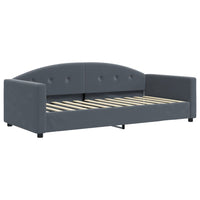 Divano Letto con Materasso-Sofa Letto-Daybed Grigio Scuro 90x200 cm in Velluto 831167