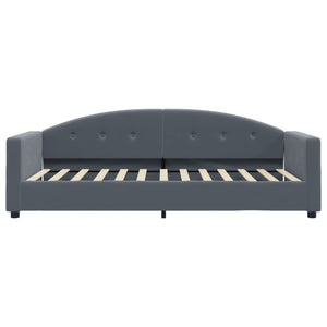 Divano Letto con Materasso Grigio Scuro 90x200 cm in Velluto 3197278