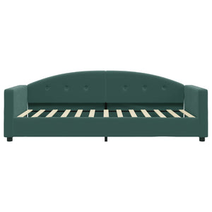 Divano Letto con Materasso Verde Scuro 90x200 cm in Velluto 3197279