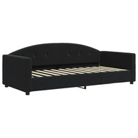 Divano Letto con Materasso Nero 90x200 cm in Velluto 3197281