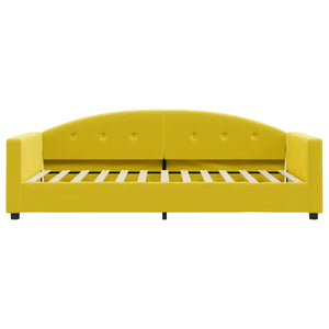 Divano Letto con Materasso Giallo 90x200 cm in Velluto 3197282