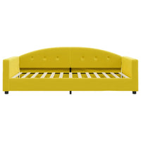 Divano Letto con Materasso Giallo 100x200 cm in Velluto 3197289