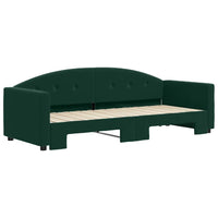 Divano Letto con Letto Estraibile-Sofa Letto-Daybed Verde Scuro 80x200cm Velluto 383243
