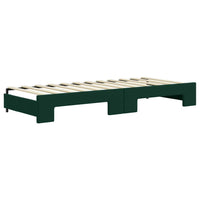 Divano Letto con Letto Estraibile-Sofa Letto-Daybed Verde Scuro 80x200cm Velluto 383243