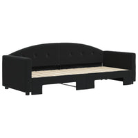 Divano Letto con Letto Estraibile Nero 80x200 cm in Vellutocod mxl 82660