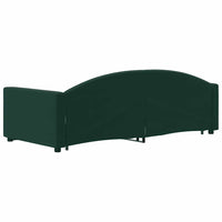 Divano Letto con Letto Estraibile-Sofa Letto-Daybed Verde Scuro 90x200cm Velluto 795953