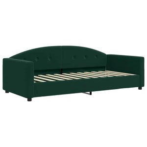 Divano Letto con Letto Estraibile-Sofa Letto-Daybed Verde Scuro 90x200cm Velluto 795953