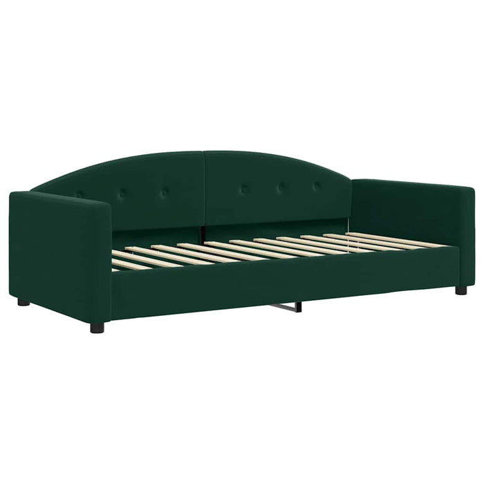 Divano Letto con Letto Estraibile-Sofa Letto-Daybed Verde Scuro 90x200cm Velluto 795953