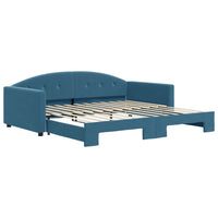 Divano Letto con Letto Estraibile-Sofa Letto-Daybed Blu 100x200 cm in Velluto 284810