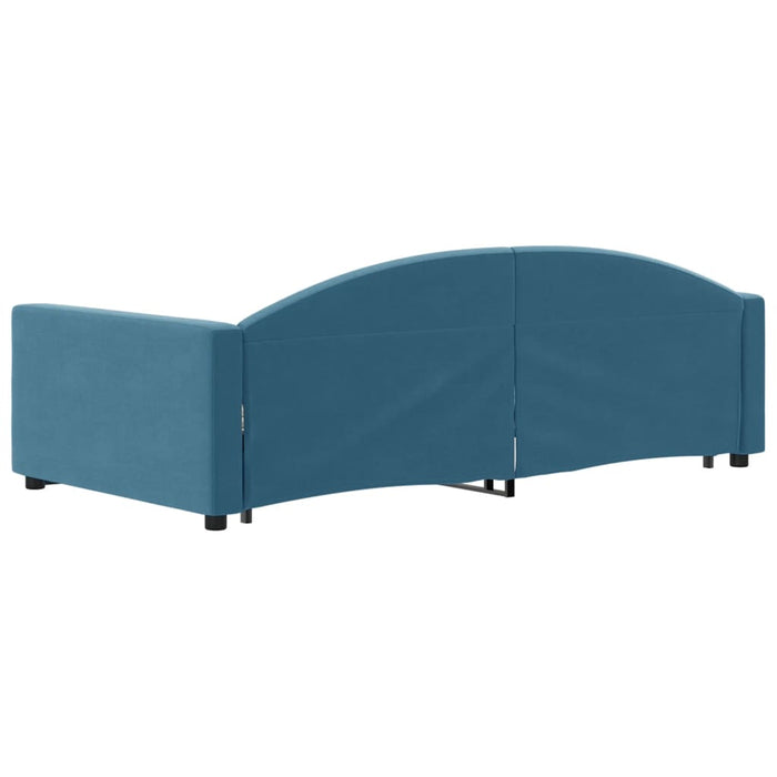 Divano Letto con Letto Estraibile-Sofa Letto-Daybed Blu 100x200 cm in Velluto 284810