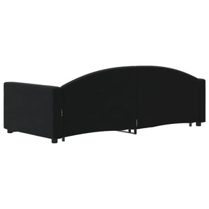 Divano Letto con Letto Estraibile-Sofa Letto-Daybed Nero 90x190 cm in Velluto 241994