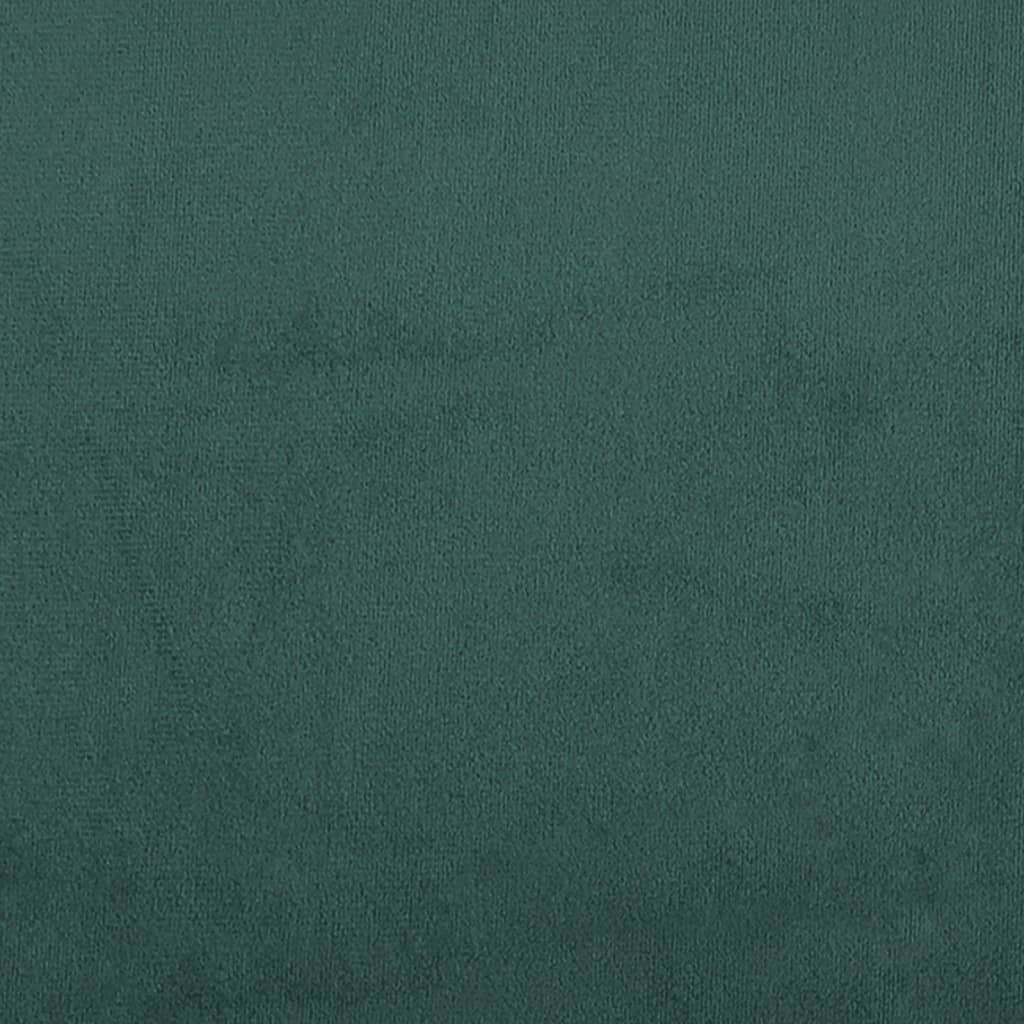 Divano Letto Estraibile Cassetti Verde Scuro 90x200cm Velluto 3197351