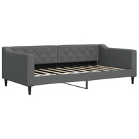 Divano Letto con Materasso-Sofa Letto-Daybed Grigio Scuro 90x190 cm in Tessuto 951222