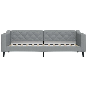 Divano Letto con Letto Estraibile-Sofa Letto-Daybed Grigio Chiaro 80x200 Tessuto 633951