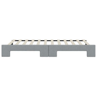 Divano Letto con Letto Estraibile-Sofa Letto-Daybed Grigio Chiaro 80x200 Tessuto 633951