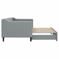 Divano Letto con Letto Estraibile Grigio Chiaro 80x200 Tessuto 3197421