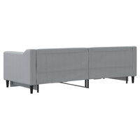 Divano Letto con Letto Estraibile Grigio Chiaro 80x200 Tessuto 3197421