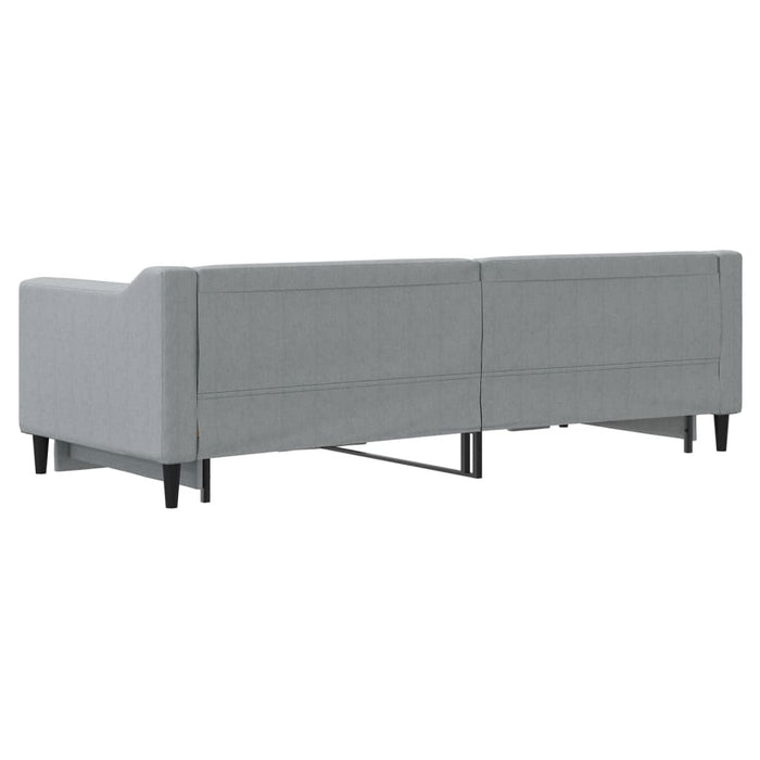 Divano Letto con Letto Estraibile-Sofa Letto-Daybed Grigio Chiaro 80x200 Tessuto 633951