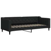 Divano Letto con Letto Estraibile Nero 80x200 Tessuto 3197423