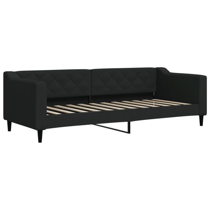 Divano Letto con Letto Estraibile Nero 80x200 Tessuto 3197423