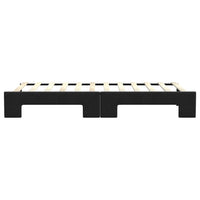 Divano Letto con Letto Estraibile Nero 80x200 Tessuto 3197423