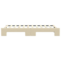 Divano Letto con Letto Estraibile-Sofa Letto-Daybed Crema 80x200 cm Tessuto 588806