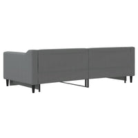 vidaXL Divano Letto con Letto Estraibile Grigio Scuro 90x200cm Tessuto
