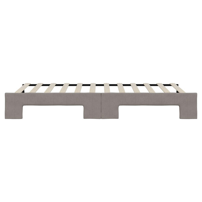 Divano Letto con Letto Estraibile Tortora 90x200 cm in Tessuto 3197429