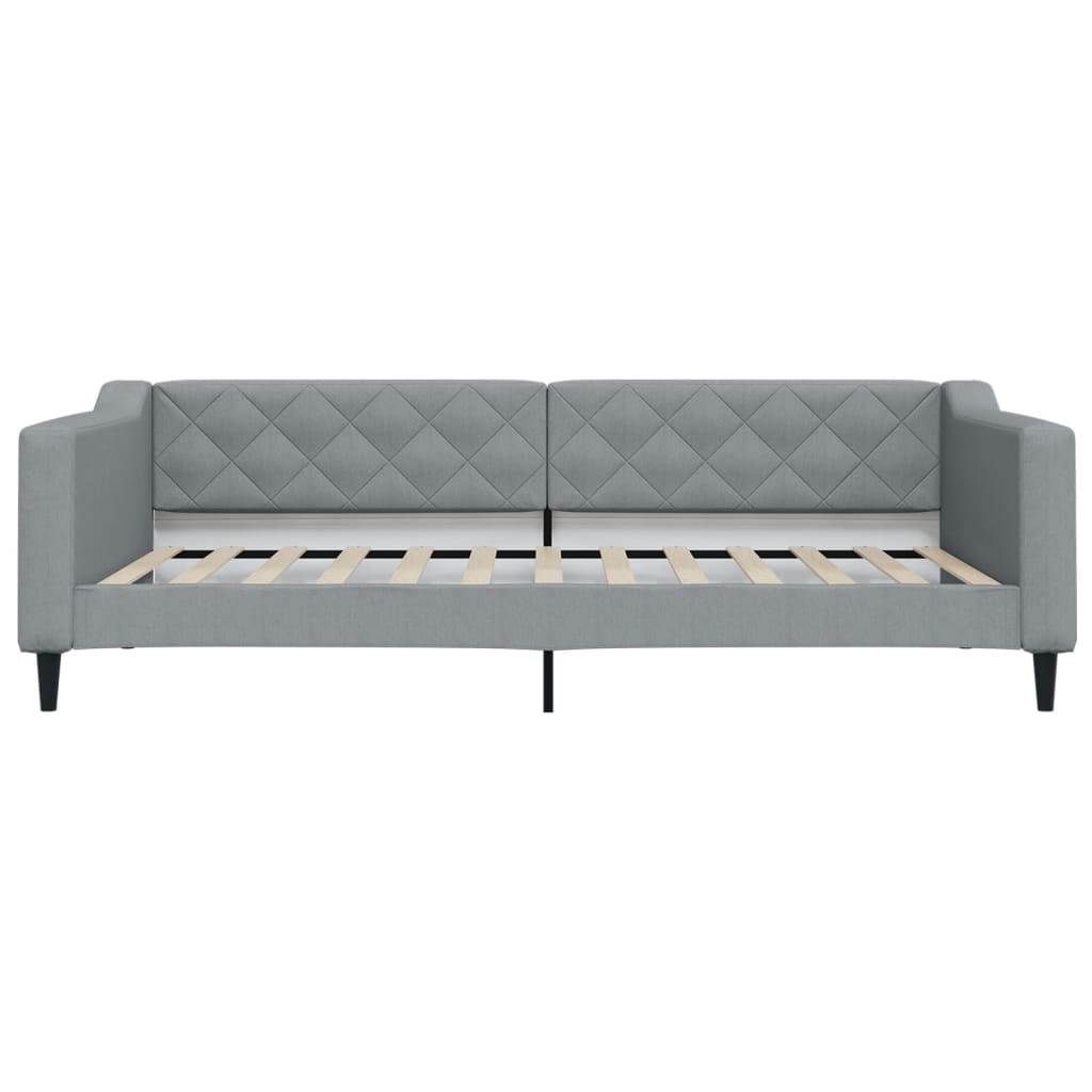 Divano Letto con Letto Estraibile-Sofa Letto-Daybed Grigio Chiaro 100x200 Tessuto 766053