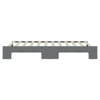 Divano Letto con Letto Estraibile Grigio Scuro 100x200 Tessuto 3197432