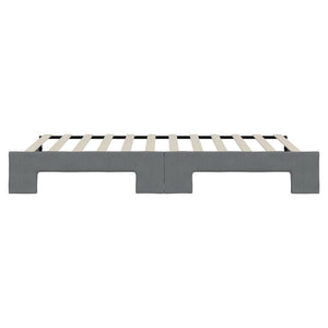 Divano Letto con Letto Estraibile Grigio Scuro 100x200 Tessuto 3197432