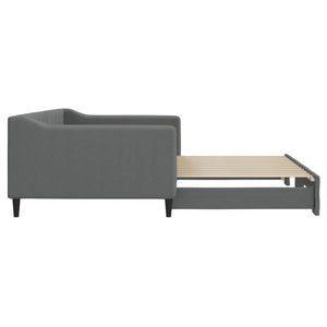 Divano Letto con Letto Estraibile-Sofa Letto-Daybed Grigio Scuro 100x200 Tessuto 729470