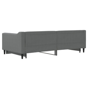 Divano Letto con Letto Estraibile-Sofa Letto-Daybed Grigio Scuro 100x200 Tessuto 729470