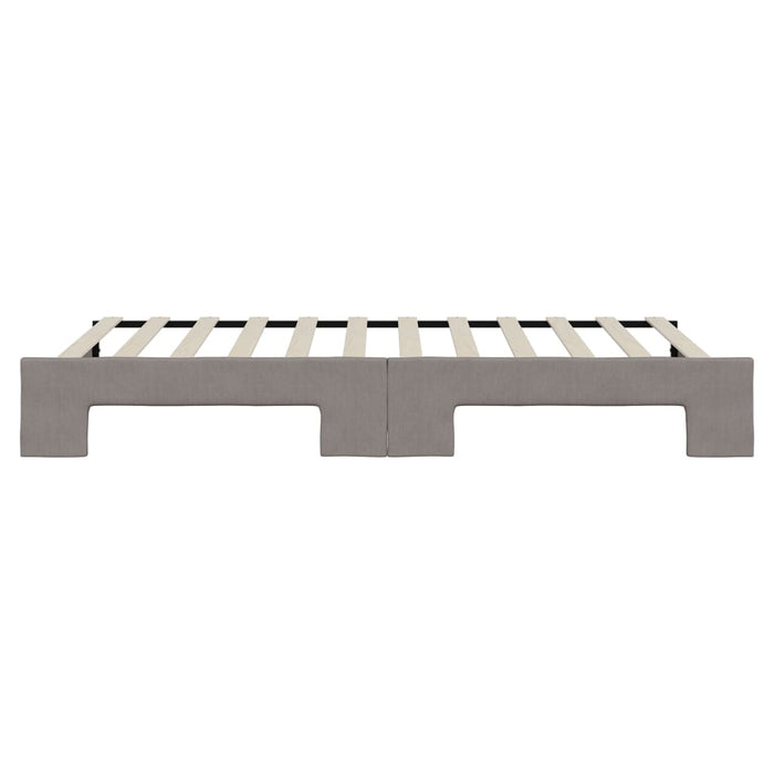 Divano Letto con Letto Estraibile Tortora 100x200 cm in Tessuto 3197434