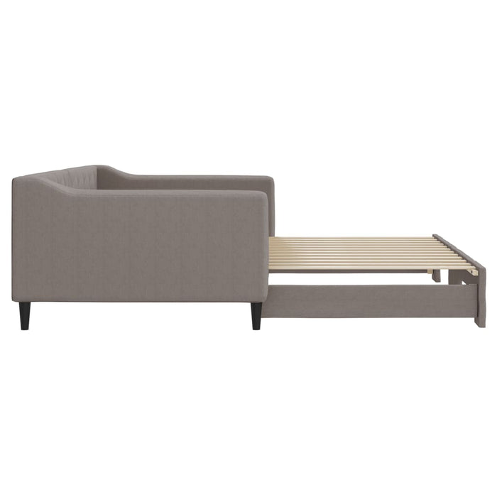Divano Letto con Letto Estraibile-Sofa Letto-Daybed Tortora 100x200 cm in Tessuto 381879
