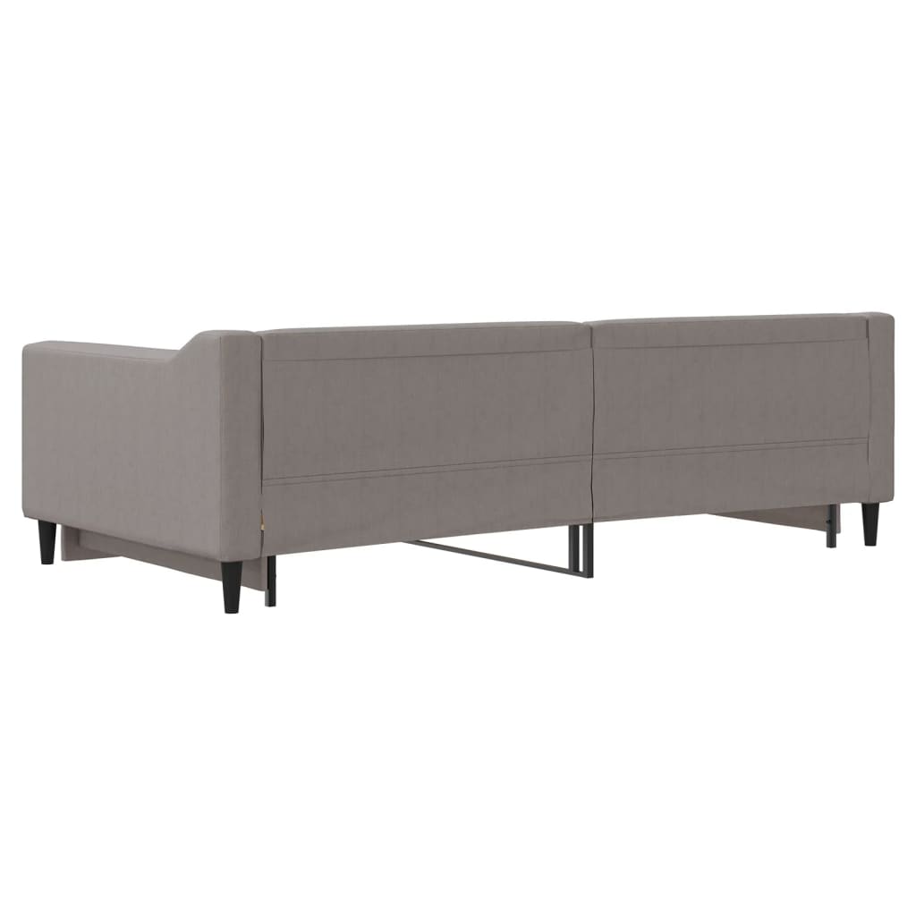 Divano Letto con Letto Estraibile-Sofa Letto-Daybed Tortora 100x200 cm in Tessuto 381879