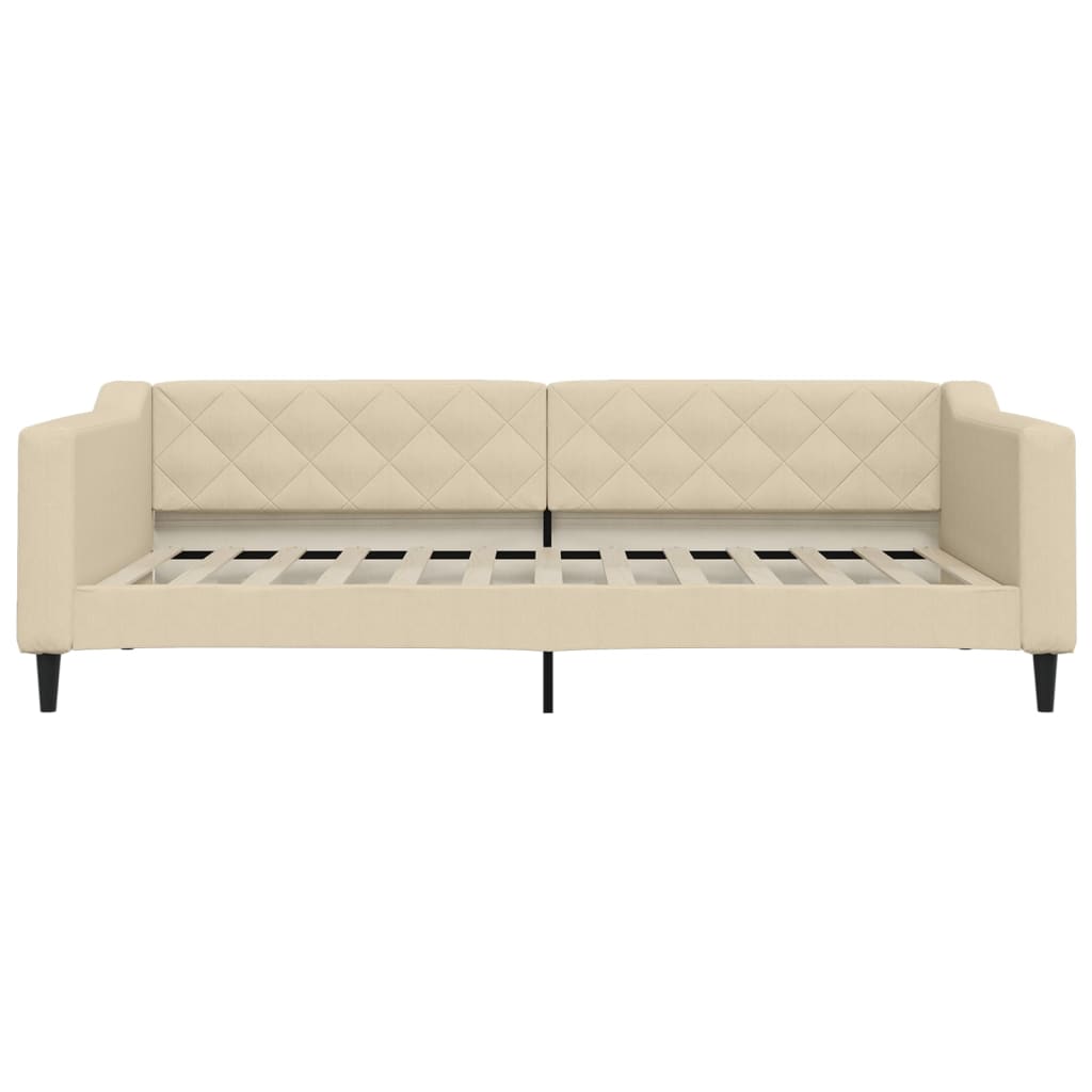 Divano Letto con Letto Estraibile-Sofa Letto-Daybed Crema 100x200 cm in Tessuto 731230