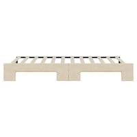 Divano Letto con Letto Estraibile-Sofa Letto-Daybed Crema 100x200 cm in Tessuto 731230