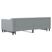 Divano Letto con Letto Estraibile Grigio Chiaro 90x190 Tessuto 3197436