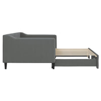 Divano Letto con Letto Estraibile-Sofa Letto-Daybed Grigio Scuro 90x190cm Tessuto 549001