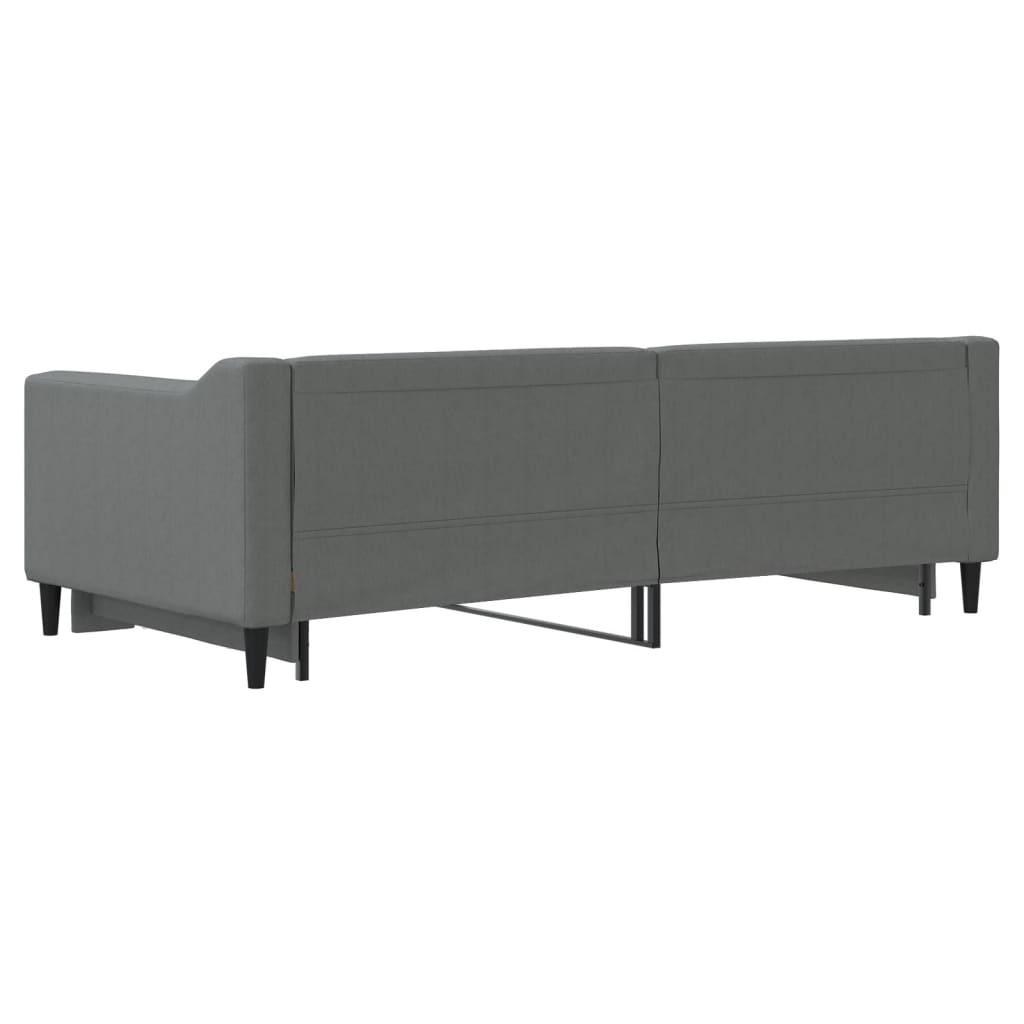 Divano Letto con Letto Estraibile-Sofa Letto-Daybed Grigio Scuro 90x190cm Tessuto 549001